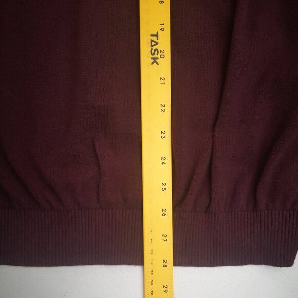 Izod Men's Size Large Burgundy 1/4 Zip Straight Fit Sweater - Picture 8 of 8